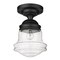 Z-Lite Vaughn 1 Light Flush Mount, Matte Black And Clear Seedy 736F10-MB - alternate 4